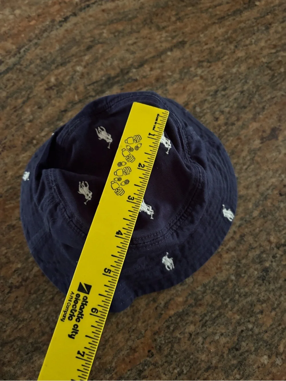 Polo Ralph Lauren Navy Blue Pony All Over Bucket Hat Baby/Toddler